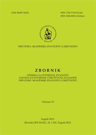 Zbornik Odsjeka za povijesne znanosti Zavoda za povijesne i društvene znanosti Hrvatske akademije znanosti i umjetnosti