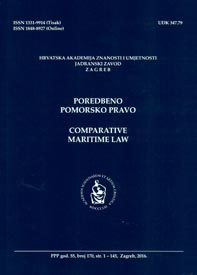 Poredbeno pomorsko pravo = Comparative maritime law. 