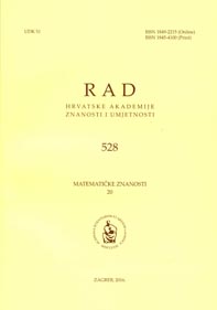 Rad Hrvatske akademije znanosti i umjetnosti. Matematičke znanosti.