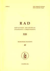 Rad Hrvatske akademije znanosti i umjetnosti. Medicinske znanosti.