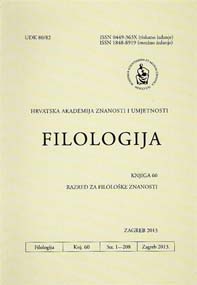 Filologija : časopis Razreda za filološke znanosti Hrvatske akademije znanosti i umjetnosti