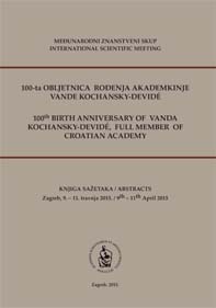 Međunarodni znanstveni skup 100-ta obljetnica rođenja akademkinje Vande Kochansky-Devidé  (Zagreb ; 2015)