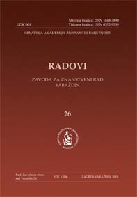 Radovi Zavoda za znanstveni rad Varaždin = Papers of the Institute for Scientific Research Work in Varaždin