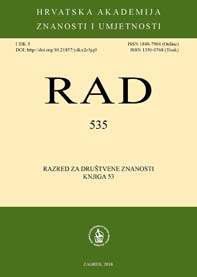 Rad Hrvatske akademije znanosti i umjetnosti. Razred za društvene znanosti.