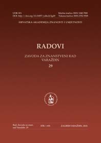 Radovi Zavoda za znanstveni rad Varaždin = Papers of the Institute for Scientific Research Work in Varaždin