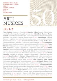 Arti musices : hrvatski muzikološki zbornik = Croatian musicological review