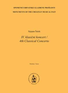 Četvrti klasični koncert : partitura = Fourth classical concerto : score