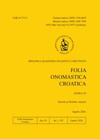 Folia onomastica Croatica