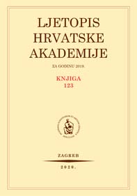 Ljetopis Hrvatske akademije znanosti i umjetnosti za godinu 2019.