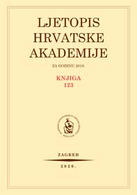 Ljetopis Hrvatske akademije znanosti i umjetnosti za godinu 2019.