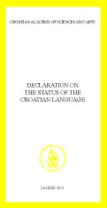 Declaration on the status of the Croatian language
