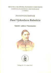 Znanstveni simpozij Dani Vjekoslava Babukića (Požega ; 2014)
