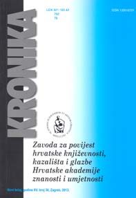 Kronika Zavoda za povijest hrvatske književnosti, kazališta i glazbe HAZU