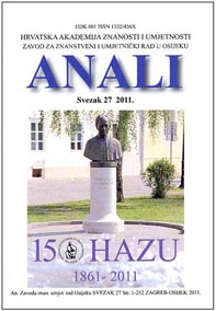 Anali Zavoda za znanstveni i umjetnički rad u Osijeku = Annals of the Institute for Scientific and Art Research Work in Osijek