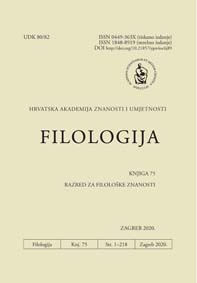 Filologija : časopis Razreda za filološke znanosti Hrvatske akademije znanosti i umjetnosti.