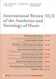 International review of the aesthetics and sociology of music.