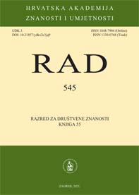 Rad Hrvatske akademije znanosti i umjetnosti. Razred za društvene znanosti.