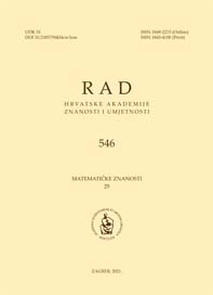 Rad Hrvatske akademije znanosti i umjetnosti. Matematičke znanosti.