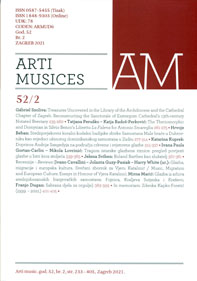 Arti musices : hrvatski muzikološki zbornik = Croatian musicological review.