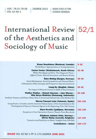 International review of the aesthetics and sociology of music.