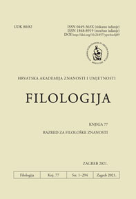 Filologija :  : časopis Razreda za filološke znanosti Hrvatske akademije znanosti i umjetnosti