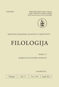 Filologija : časopis Razreda za filološke znanosti Hrvatske akademije znanosti i umjetnosti