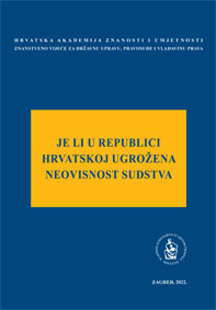 Okrugli stol Je li u Republici Hrvatskoj ugrožena neovisnost sudstva (2021 ; Zagreb)