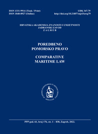 Poredbeno pomorsko pravo = Comparative maritime law.