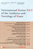 International review of the aesthetics and sociology of music.