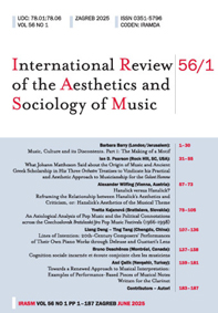 International review of the aesthetics and sociology of music