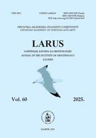 Larus: godišnjak Zavoda za ornitologiju Hrvatske akademije znanosti i umjetnosti.