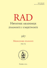 Rad Hrvatske akademije znanosti i umjetnosti. Medicinske znanosti = Rad. Croatian Academy of Sciences and Arts -Medical Sciences