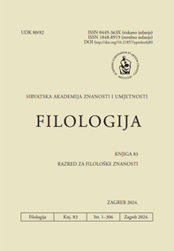 Filologija: časopis Razreda za filološke znanosti Hrvatske akademije znanosti i umjetnosti