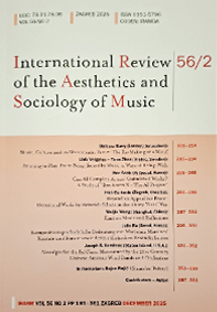 International review of the aesthetics and sociology of music