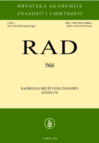 Rad Hrvatske akademije znanosti i umjetnosti. Razred za društvene znanosti.