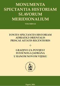 Gradivo za povijest istočnoga Jadrana u ranom novom vijeku; sv. 5