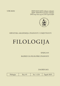 Filologija : časopis Razreda za filološke znanosti Hrvatske akademije znanosti i umjetnosti
