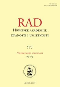 Rad Hrvatske akademije znanosti i umjetnosti. Medicinske znanosti = Rad. Croatian Academy of Sciences and Arts -Medical Sciences